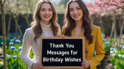 Thank You Messages for Birthday Wishes