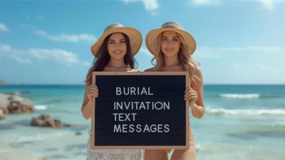 Burial Invitation Text Messages
