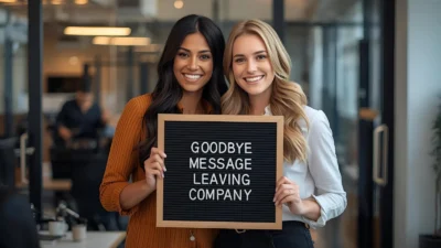 Goodbye Message Leaving Company