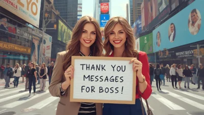 Thank You Messages for Boss