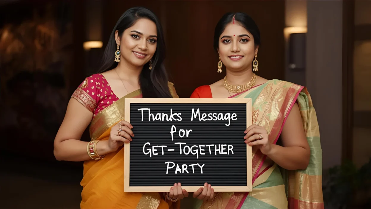 Thanks Message for Get-Together Party